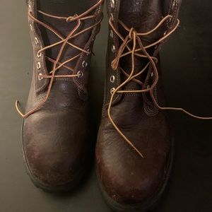 Men’s used brown “Hazel highway” timberland boots